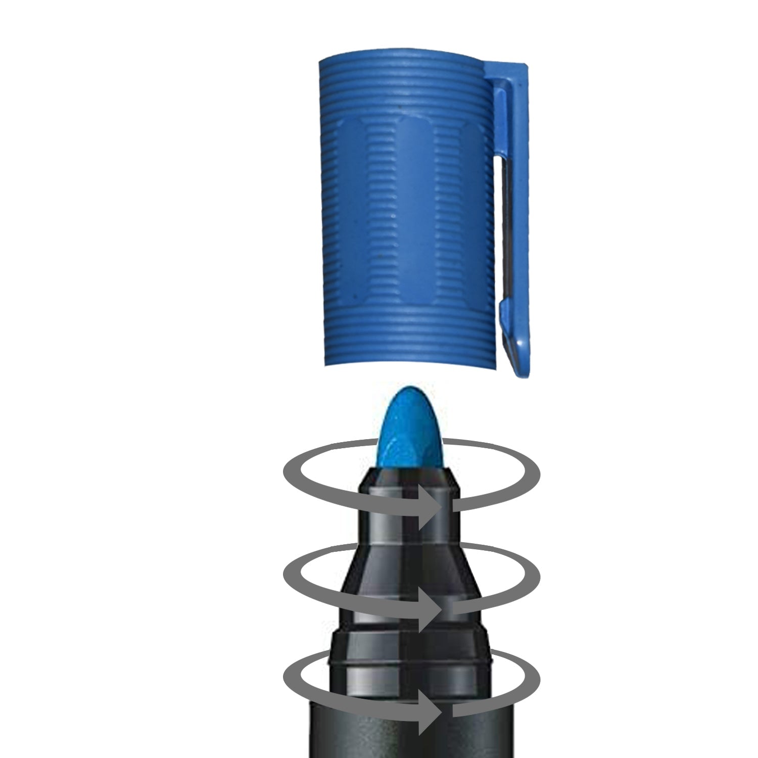 Blue Permanent Markers for White Board (Pack Of 12) - Springkart 