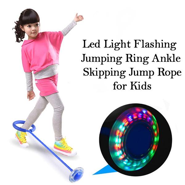 Led Light Flashing Jumping Ring Ankle Skipping Jump Rope for Kids - Springkart 
