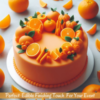 Fluorescent Orange Fondant | Edible Sugarpaste 250 Gm