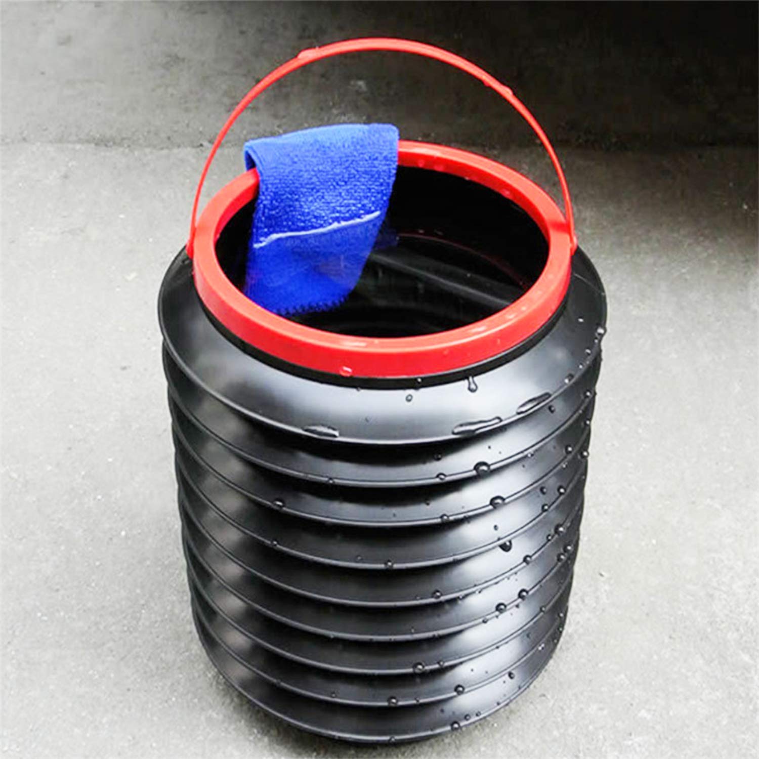 Foldable Storage Bucket , Water Container & Dustbin Multiuse Bucket For Home , Car & Kitchen Use Bucket - Springkart 