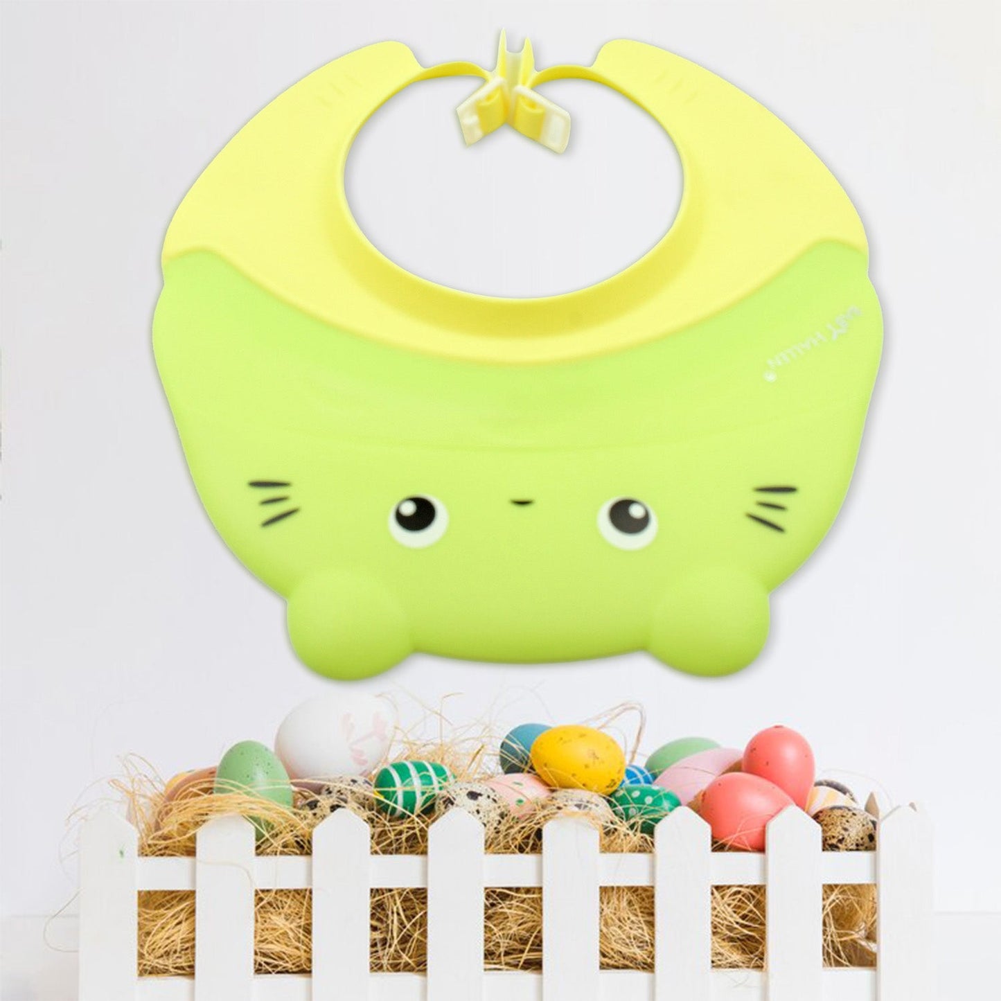 Baby Shower Cap Adjustable Silicone Shower Visor Bathing Hat Shampoo Caps Soft Stretchy Safety Bath Hats Protect Eyes Ears for Kids, Baby Bath Cap Shower Protection for Eyes and Ear, - Springkart 
