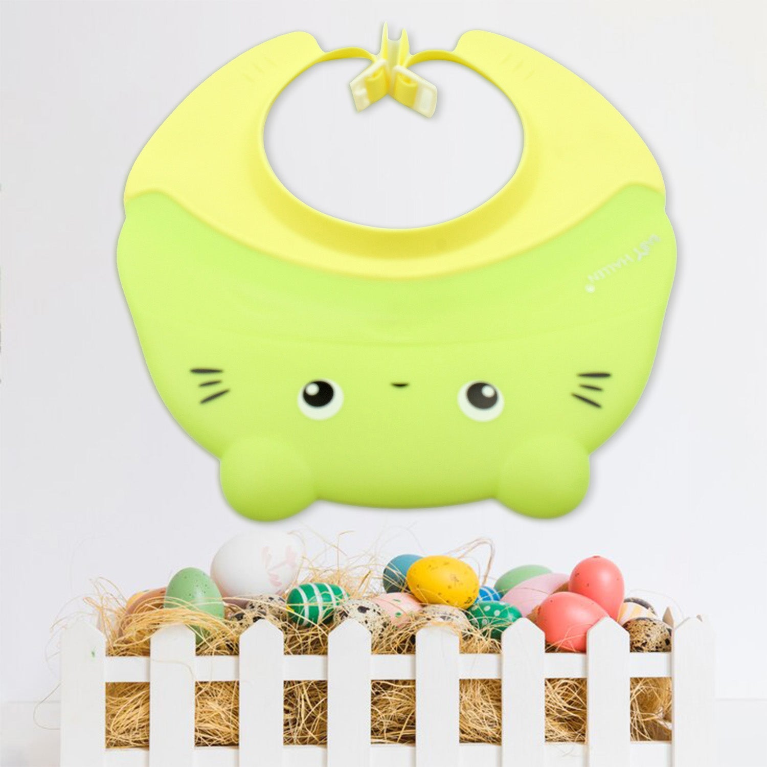Baby Shower Cap Adjustable Silicone Shower Visor Bathing Hat Shampoo Caps Soft Stretchy Safety Bath Hats Protect Eyes Ears for Kids, Baby Bath Cap Shower Protection for Eyes and Ear, - Springkart 
