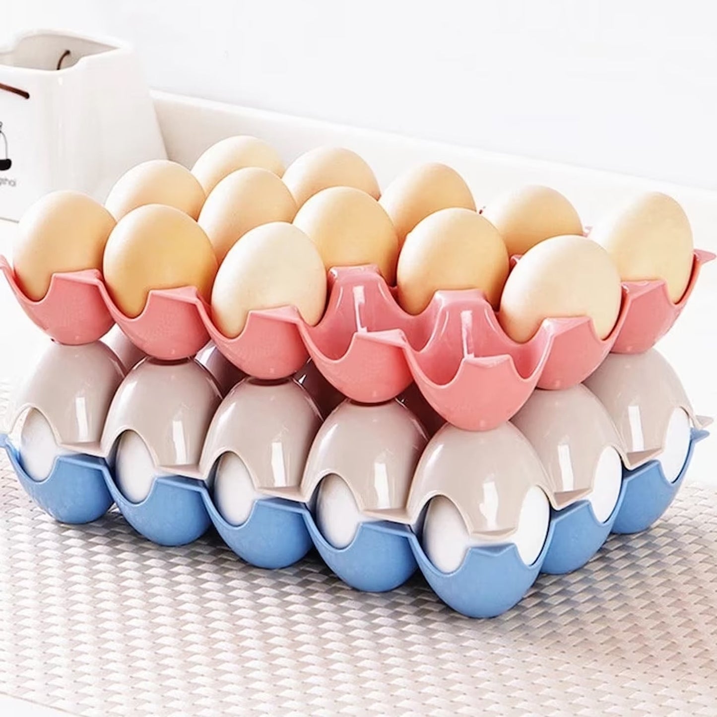 Egg Trays for Storage with 15 Eggs Holder - Springkart 