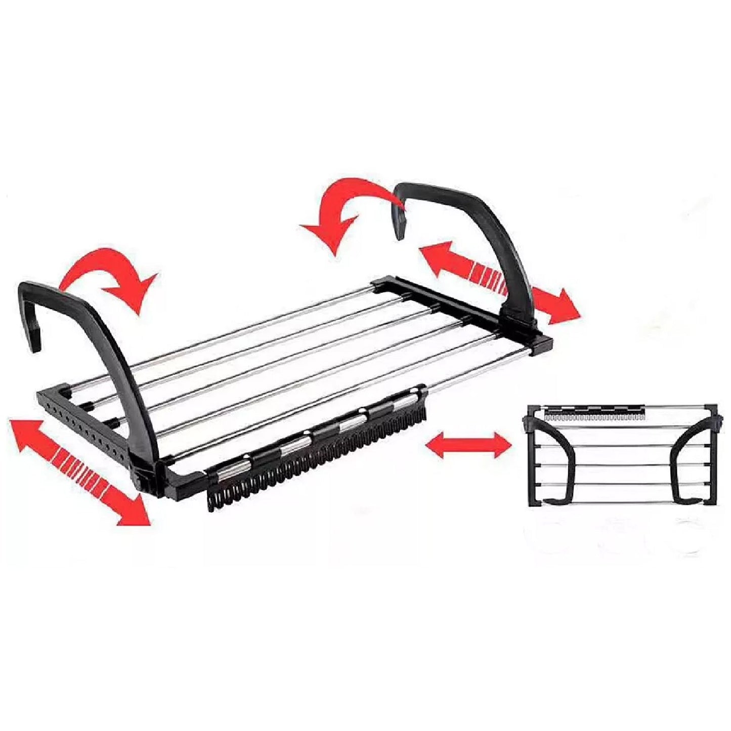 Small Hanging Rack Cloth Drying Rack for Home, Balcony, and Window - Springkart 