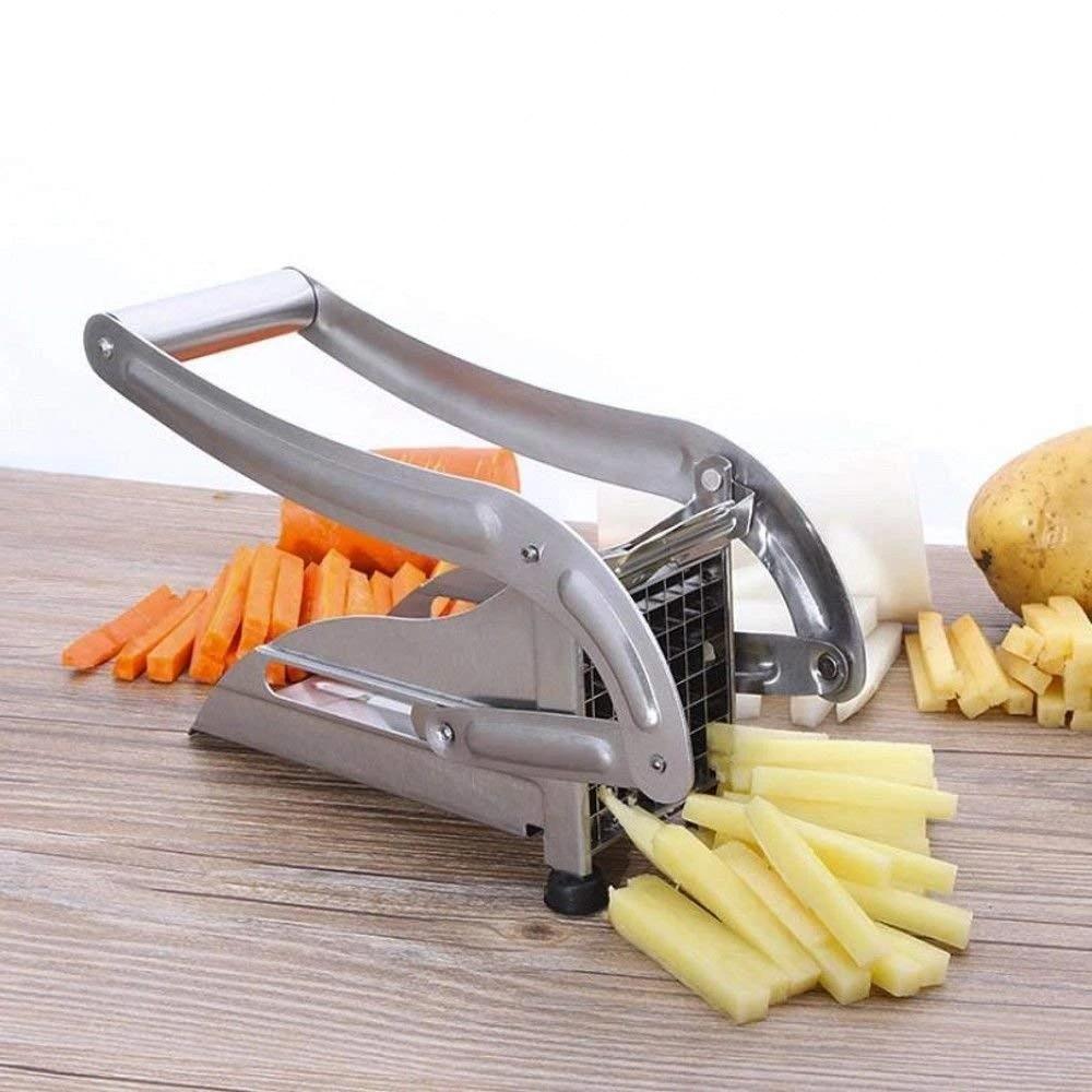 Stainless Steel French Fries Potato Chips Strip Cutter Machine - Springkart 