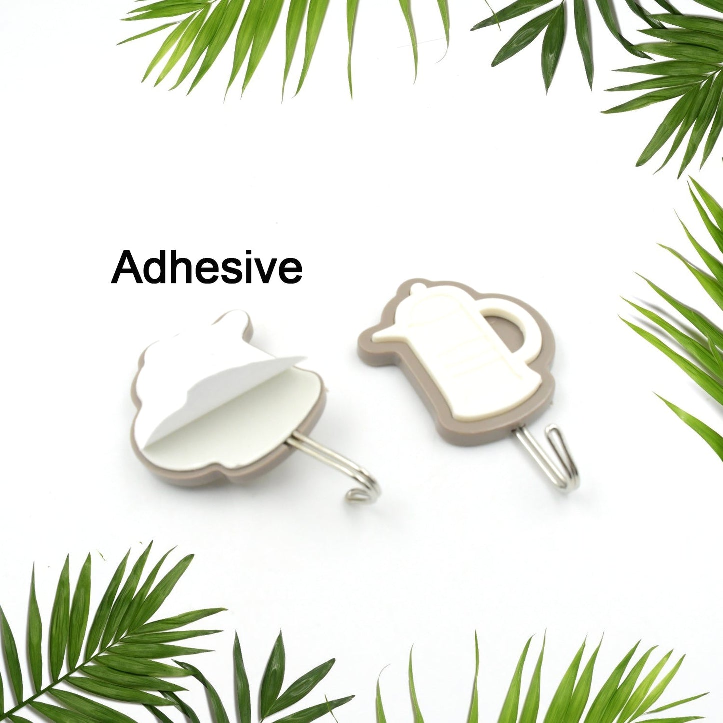 Multipurpose Wall Hooks: Strong & Self-Adhesive for Bathroom, Kitchen, Office ( Mix Design ) - Springkart 