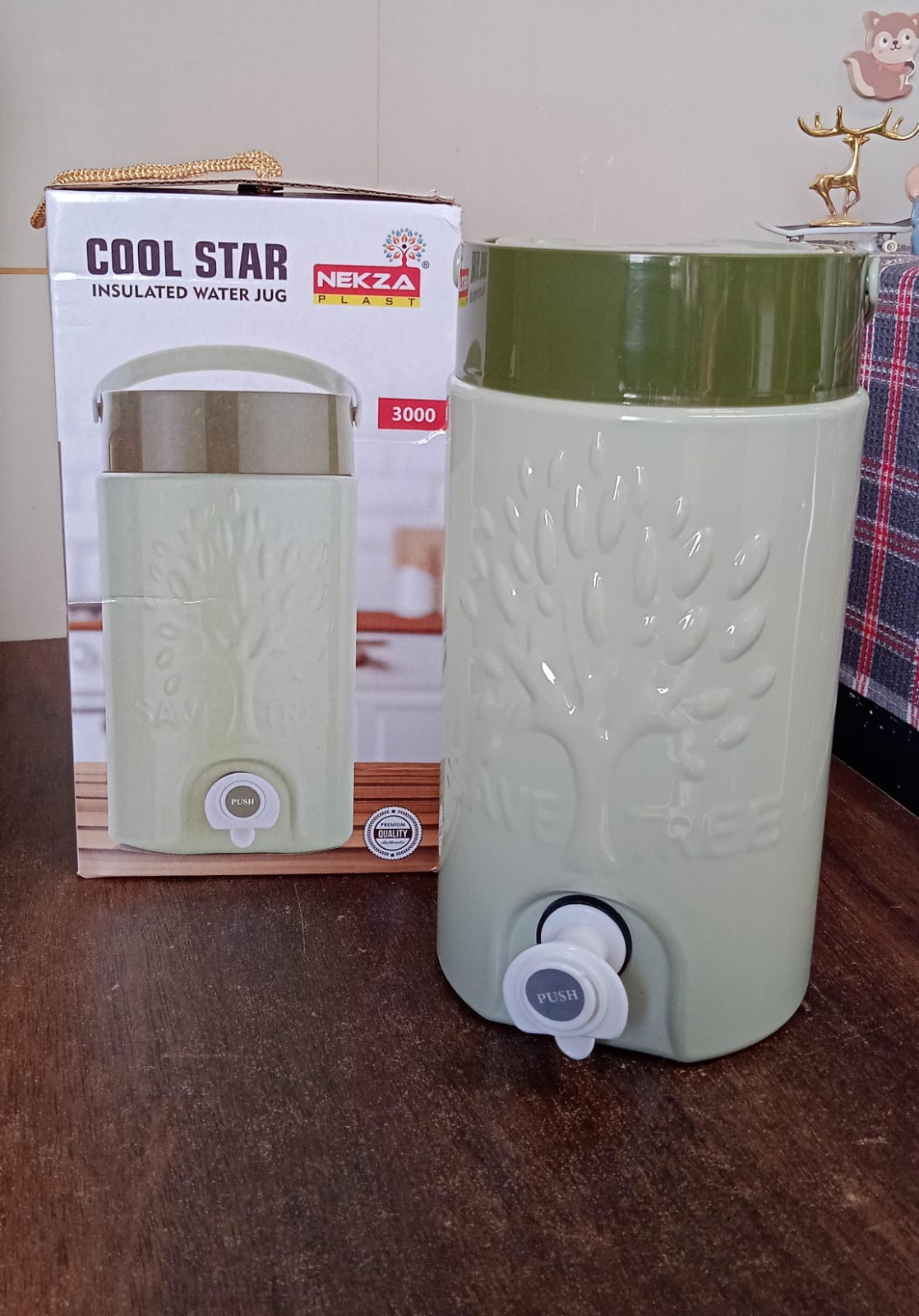 Insulated Water Jug with Tap (3000ml): Leakproof, Travel Cooler - Springkart 