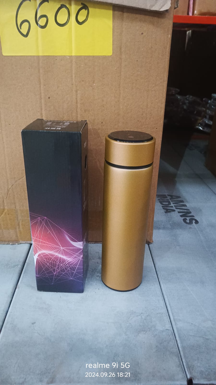 Double Stainless Steel Wall Smart Flask Vacuum Insulated Water Bottle | Perfect for Hot and Cold Drinks | for Campaign Travelling (450ml Approx) (Mix Color / Mix Design)) - Springkart 