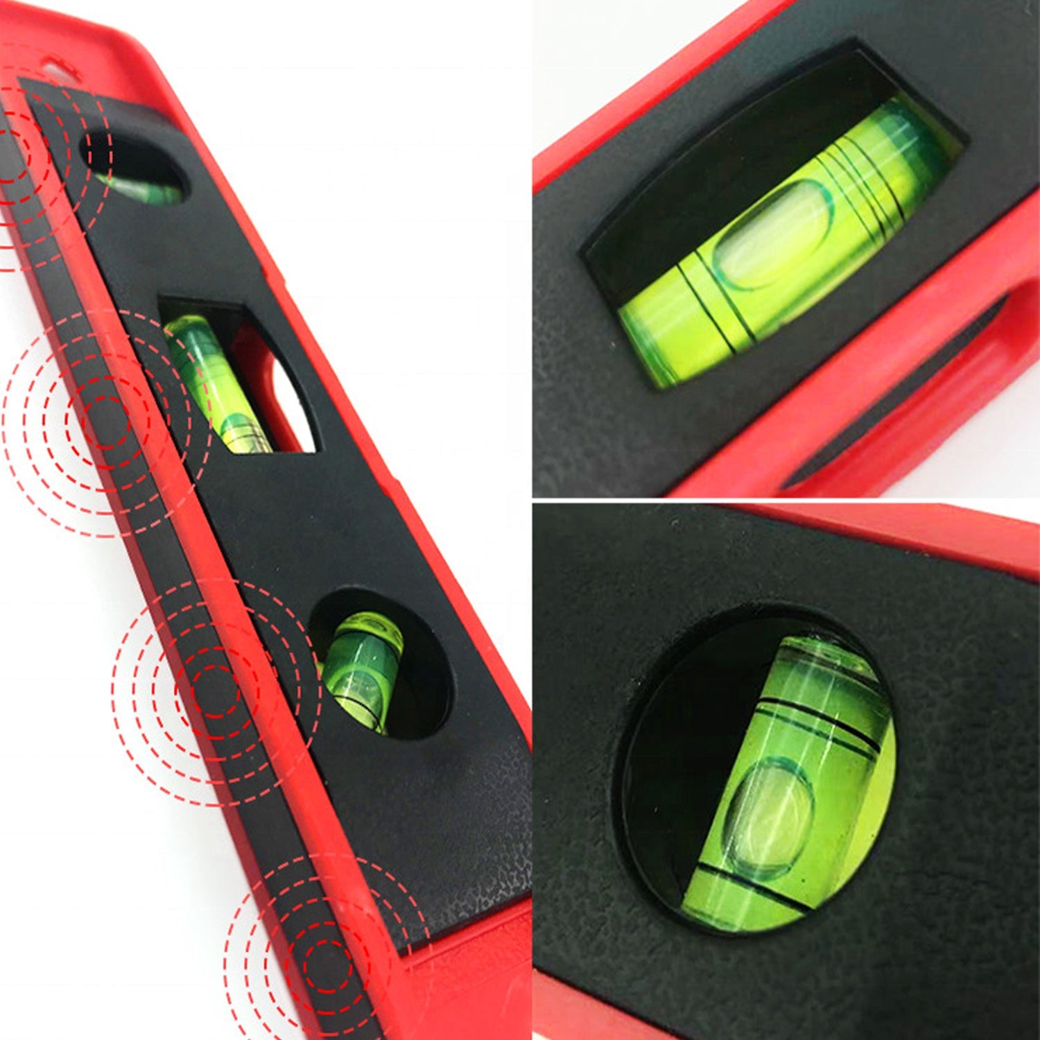 3 Bubble Mini Spirit Level Plastic Torpedo Carpenter's Spirit Level Measurement tools - Springkart 