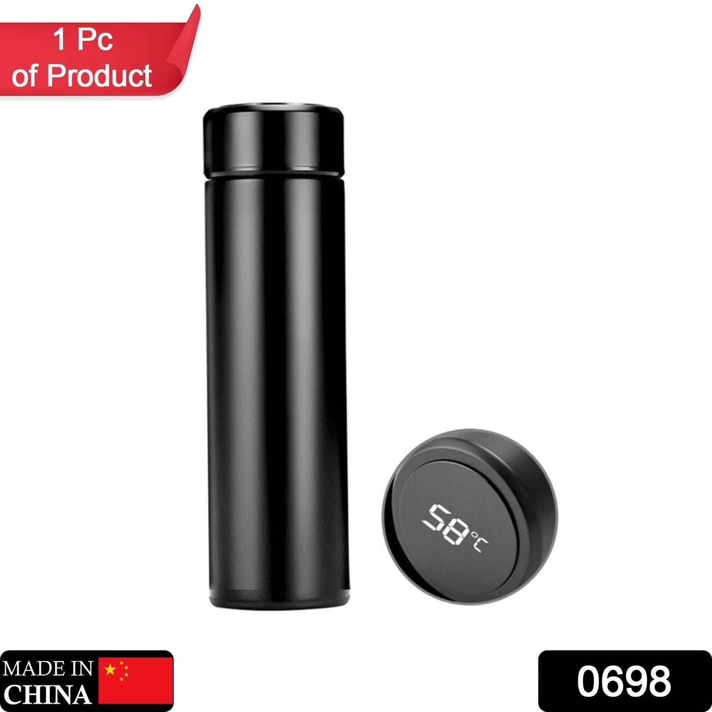 Double Stainless Steel Wall Smart Flask Water Bottle ( B Grade ) - Springkart 