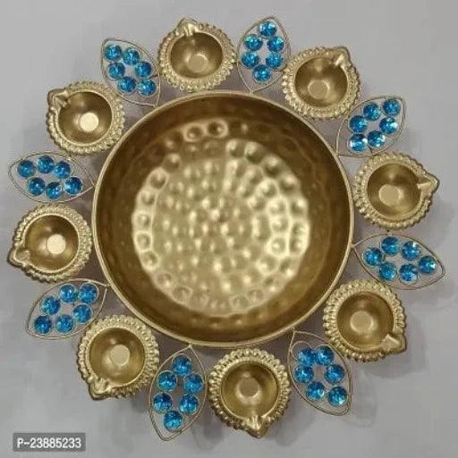 Diya Shape Flower Decorative Urli Bowl For Home