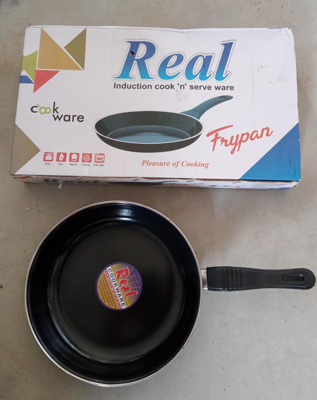 Induction Base Hard Anodized Tadka Fry Pan Nonstick - Springkart 