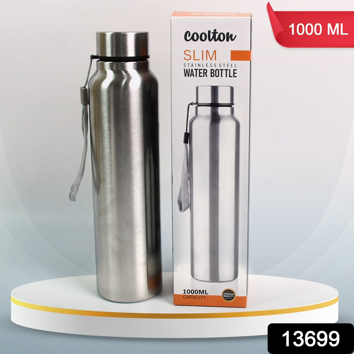 Stainless Steel Double Wall Vacuum-Insulated Drink Water Bottle (1000 ML) - Springkart 