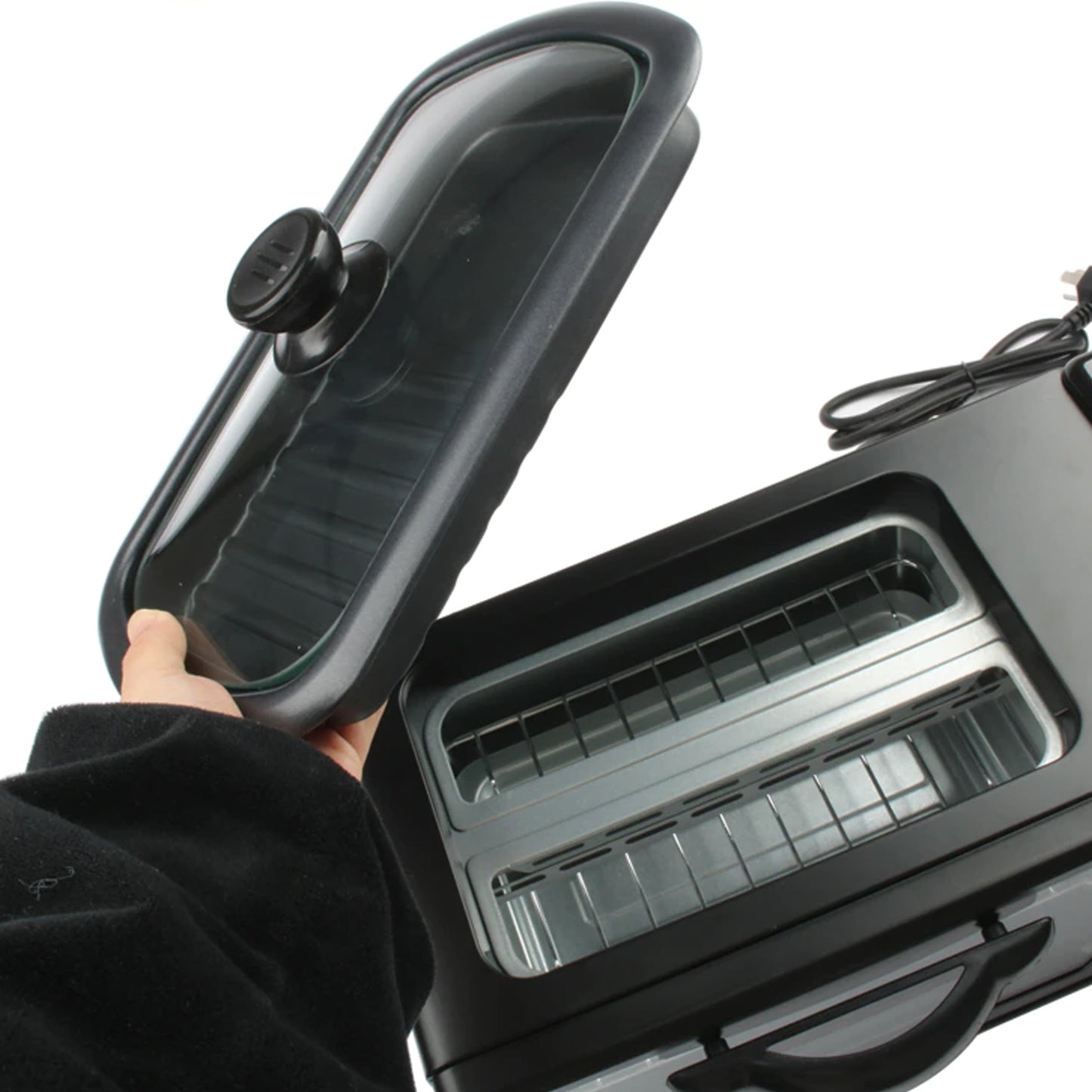 2788 3 In 1 Breakfast Maker Portable Toaster Oven Grill Pan Coffee Maker Full Breakfast Ready At One Go - Springkart 