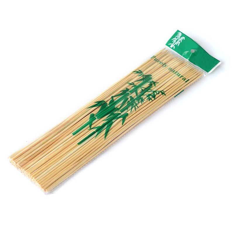 Bamboo Wood Skewer BBQ Sticks - Springkart 