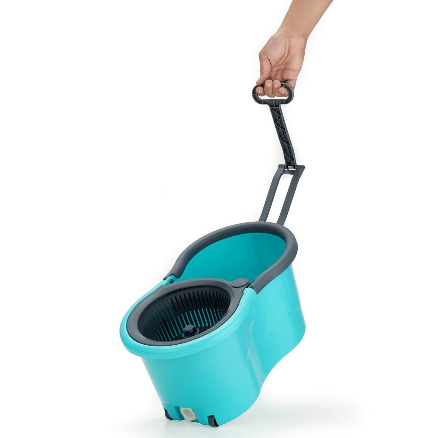 Quick Spin Mop Plastic spin, Bucket Floor Cleaning, Easy Wheels & Big Bucket, Floor Cleaning Mop with Bucket - Springkart 