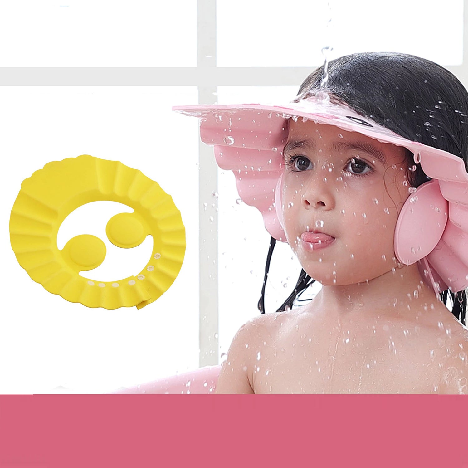 Adjustable Safe Soft Bathing Baby Shower Cap - Springkart 