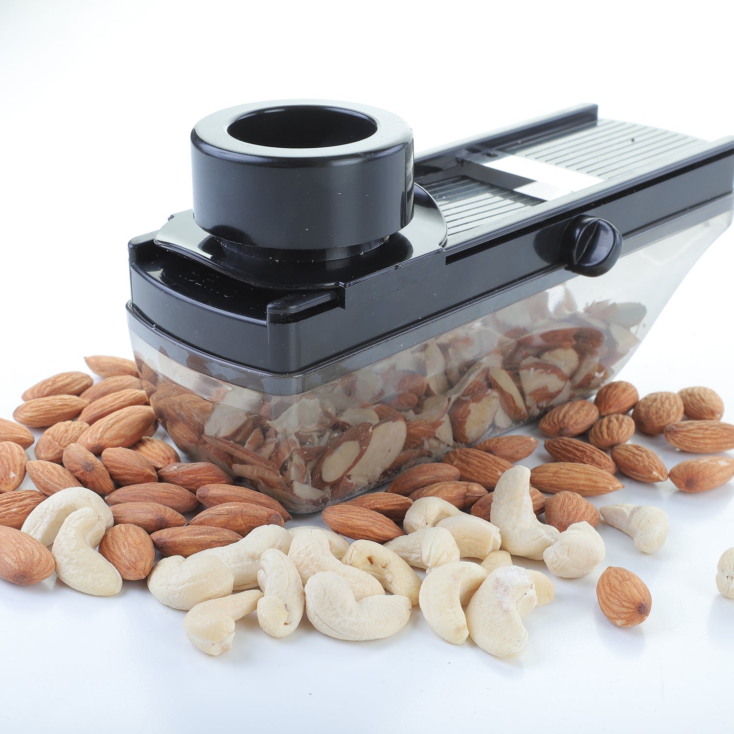 Ganesh Plastic Vegetable Slicer Cutter, Black - Springkart 