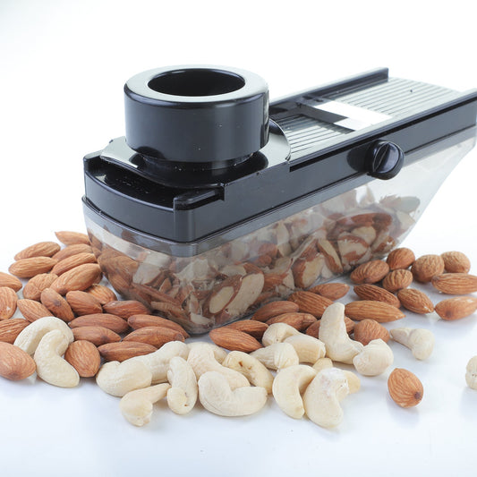 Ganesh Plastic Vegetable Slicer Cutter, Black - Springkart 