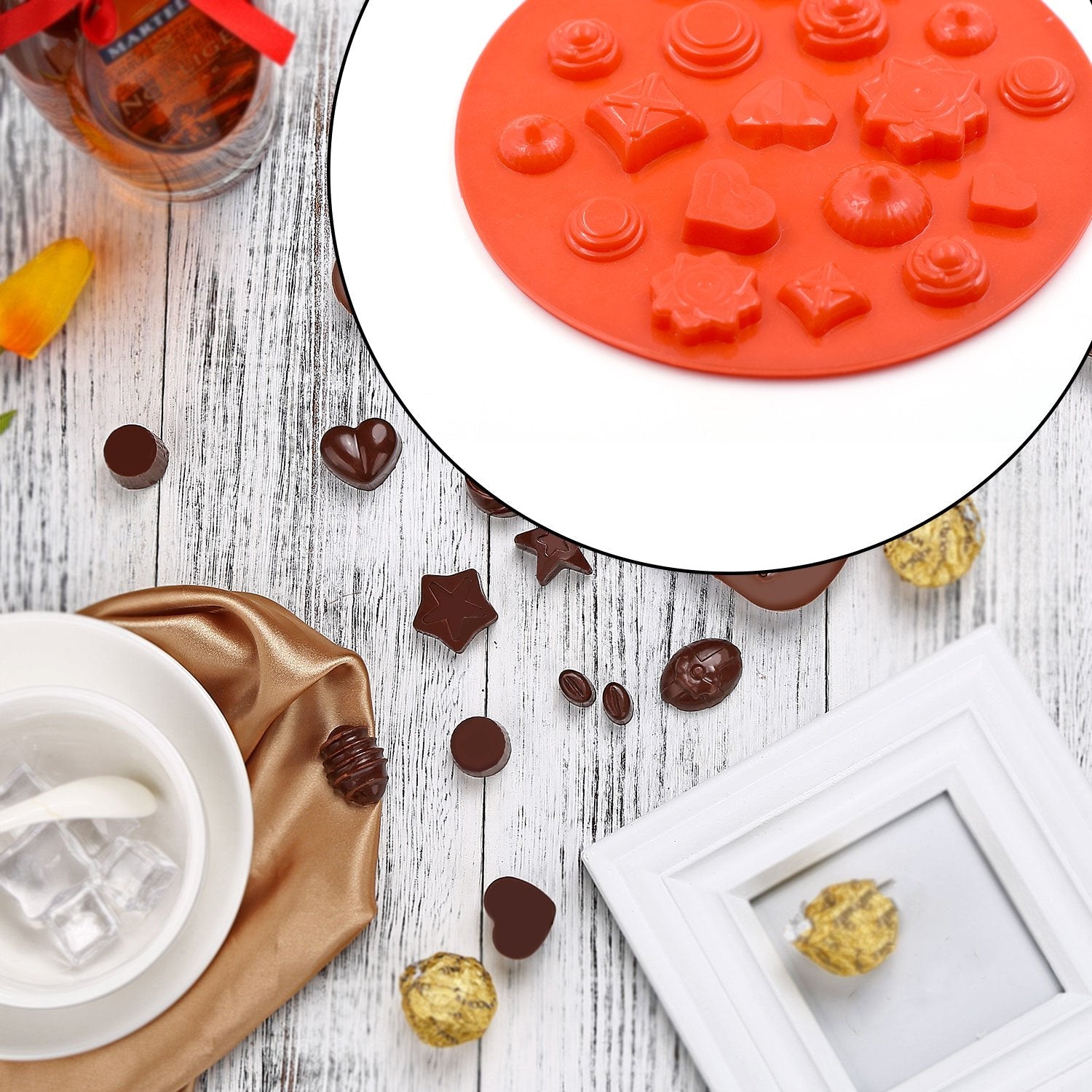 19 Cavity Mix Shape Chocolate Mould (1Pc Only) - Springkart 