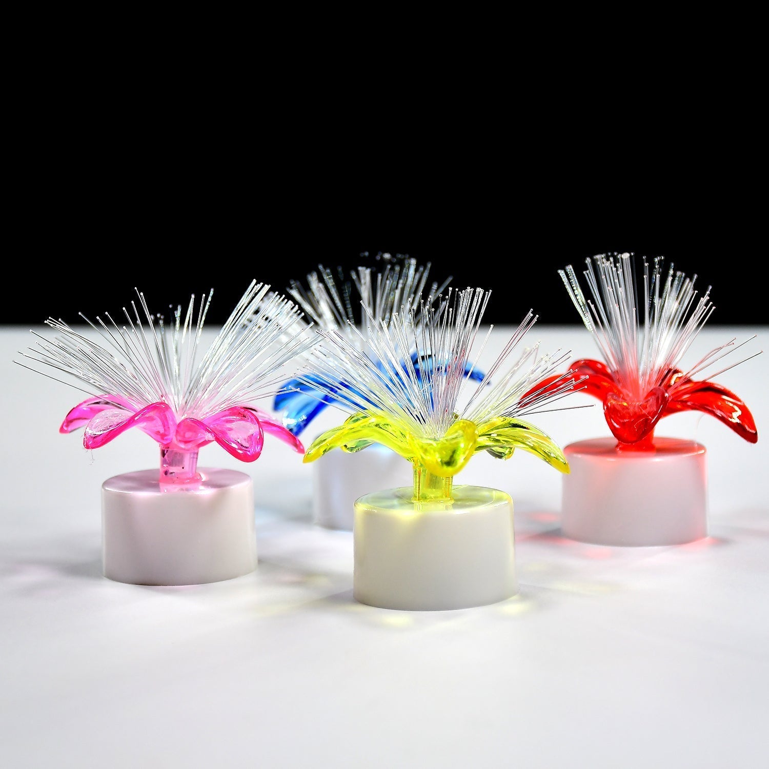 Fiber Optic Light, Mini Color Change LED Table Centerpieces, Light Up Candle - Pack of 12 - Springkart 