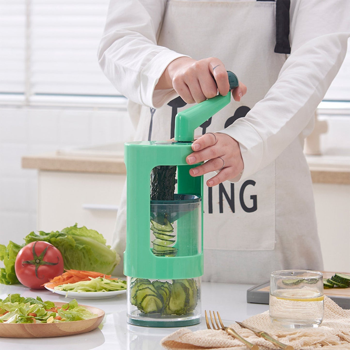 Spiral Cutter for Vegetable Spaghetti, Spirals And Julienne - Springkart 