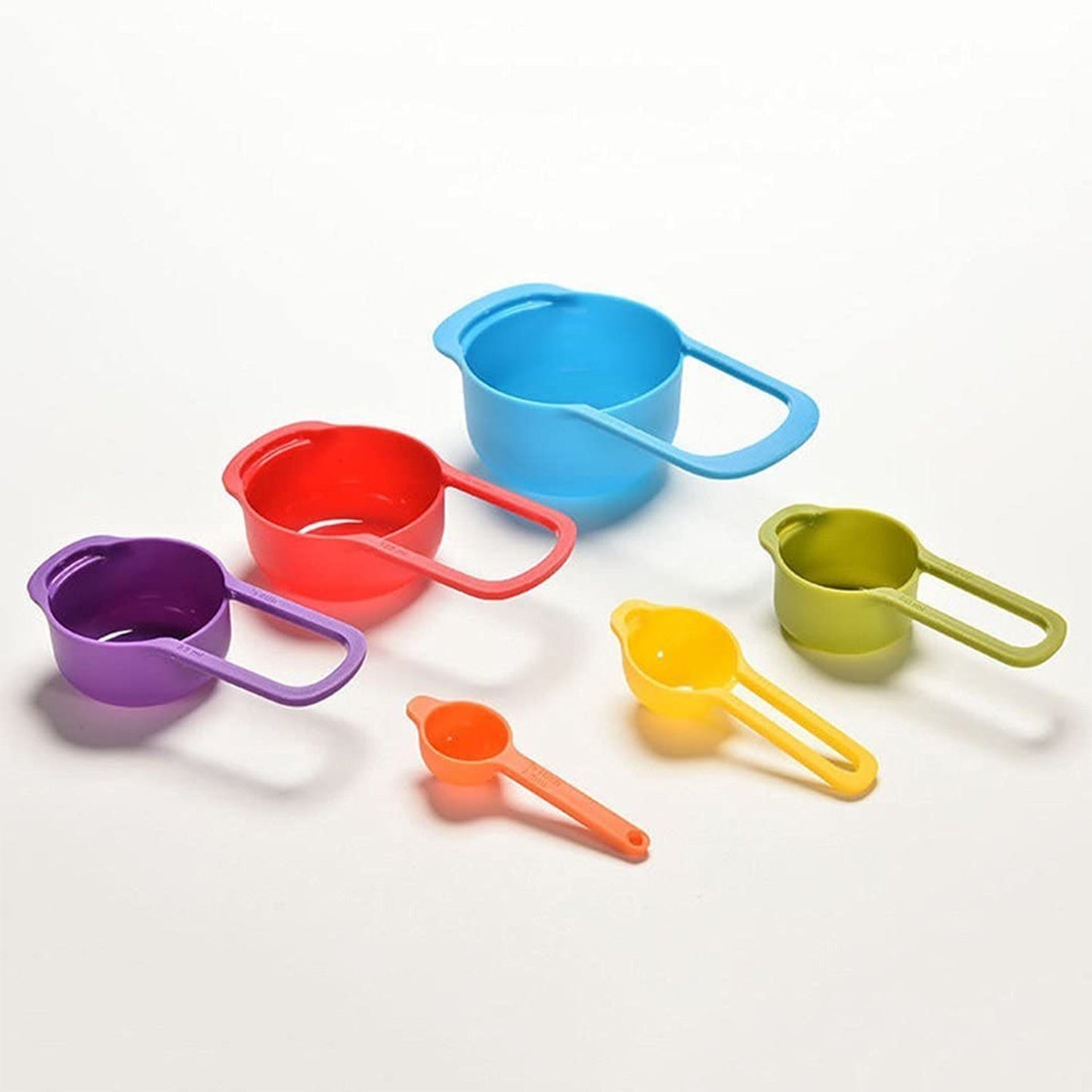 Plastic Measuring Spoons for Kitchen (6 pack) - Springkart 