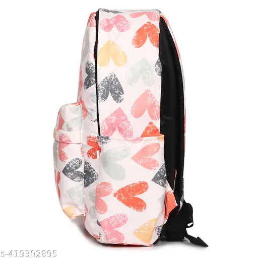 MELVIS 20L Backpack School Bag For Travel With Bottle Compartment | Trendy Water Resistant High Storage Bag For Men & Women | Boys & Girls Laptop Printed Backpack For College Gift