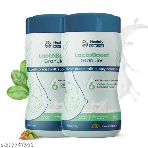 Naturals NutriPlus LactoBoost Granules – Advanced Lactation Booster Powder for Breast Milk Enhancement | Pack of 2| 250*2grams - Springkart 