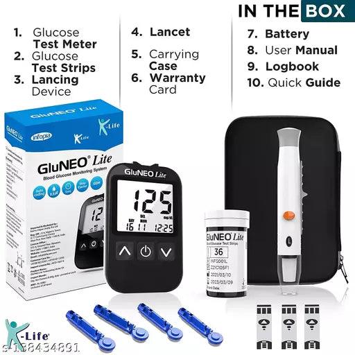 GLUNEO LITE - Glucometer with 25 strips - Springkart 