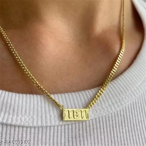 11:11 gold chain necklace - Springkart 