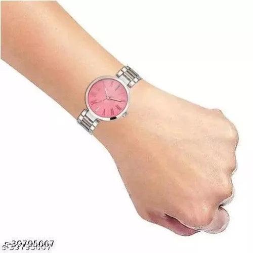 Trendy Women Silver Metal Analog Watch - Springkart 