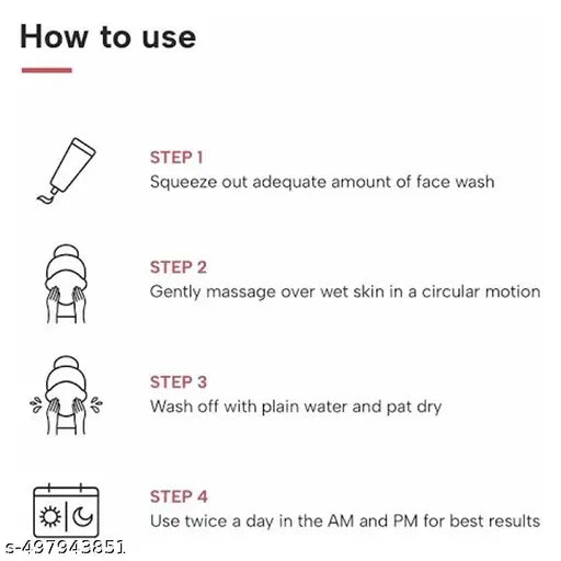 Vitamin C Face Wash, Skin Lightening & Tan Removal Face wash 50ml(Pack of 4)