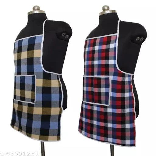 WATER PROOF KITCHEN APRONS CHECKED DESIGN - Springkart 