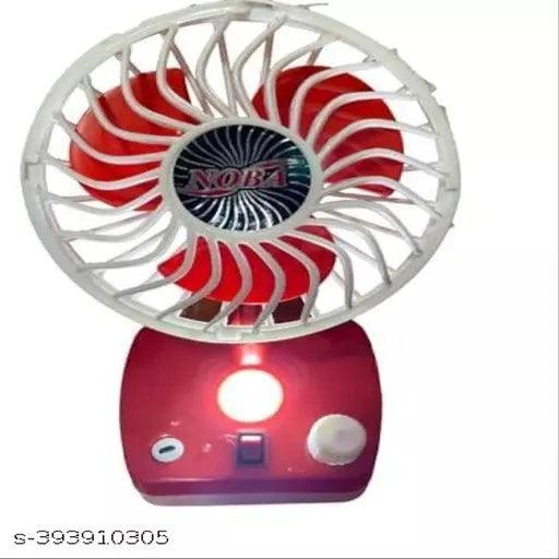 RECHARGEABLE FAN WITH LED LIGHT FOR INDOOR/OUTDOOR/ADJUSTABLE SPEED/ADJUSTABLE TILT HEAD - Springkart 