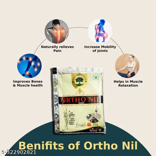 ORTHONIL POWDER Pack of 14 POUCH AYURVEDIC NATURAL RELIEF FOR ARTHRITIS,(14 POUCH) - Springkart 