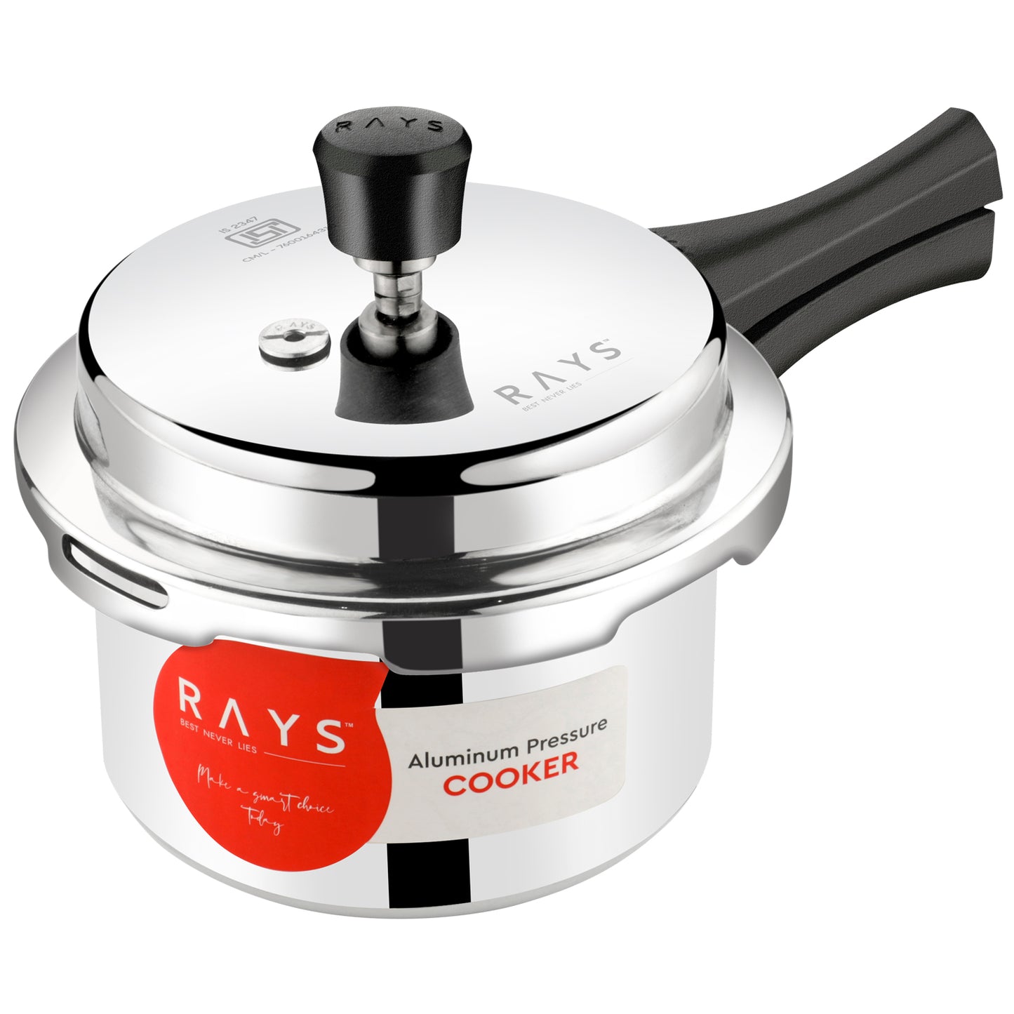 Aluminium Rays Aura Pressure Cookers With Outer Lid (3.5 Litres) - Springkart 