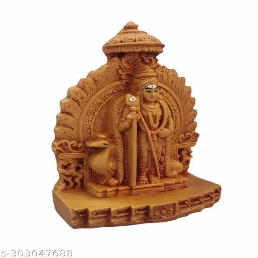 Shree Murugan Statue Idol for Pooja Room,Office and Home Decorative Figurine-12cm (Brown Colour) - Springkart 