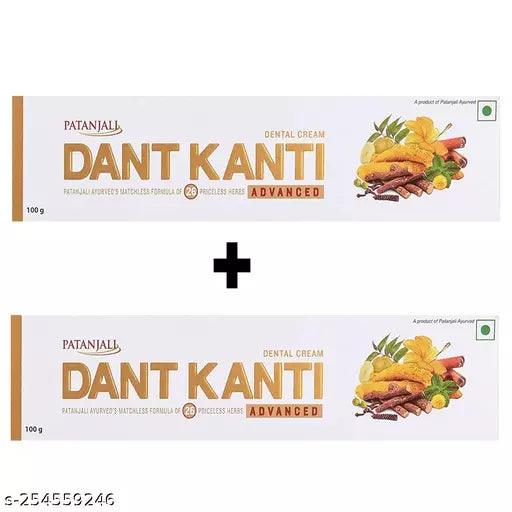 Patanjali Dant Kanti Advanced Dental Cream Pack of 2 (100 gm) - Springkart 