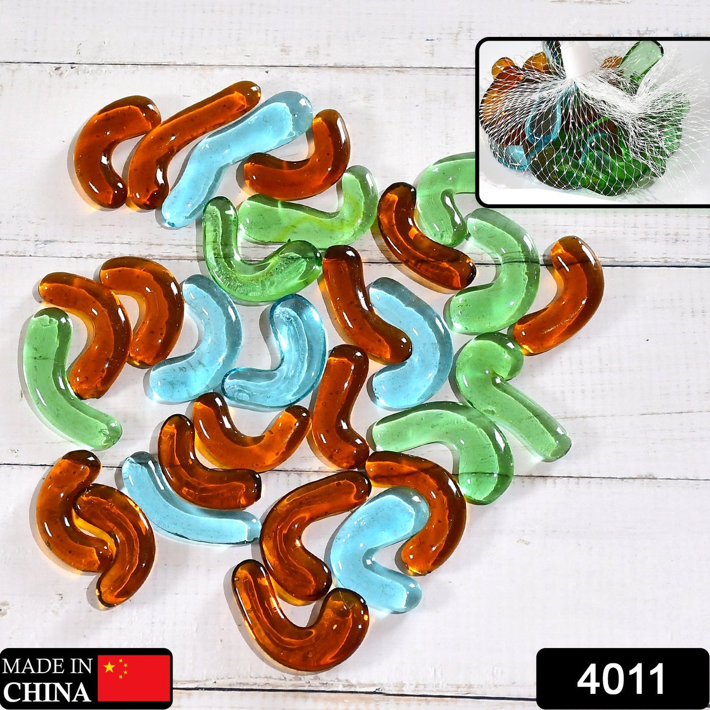 Glass Gem Stone, Flat Round Marbles Pebbles for Vase Fillers, Attractive pebbles for Aquarium Fish Tank. - Springkart 