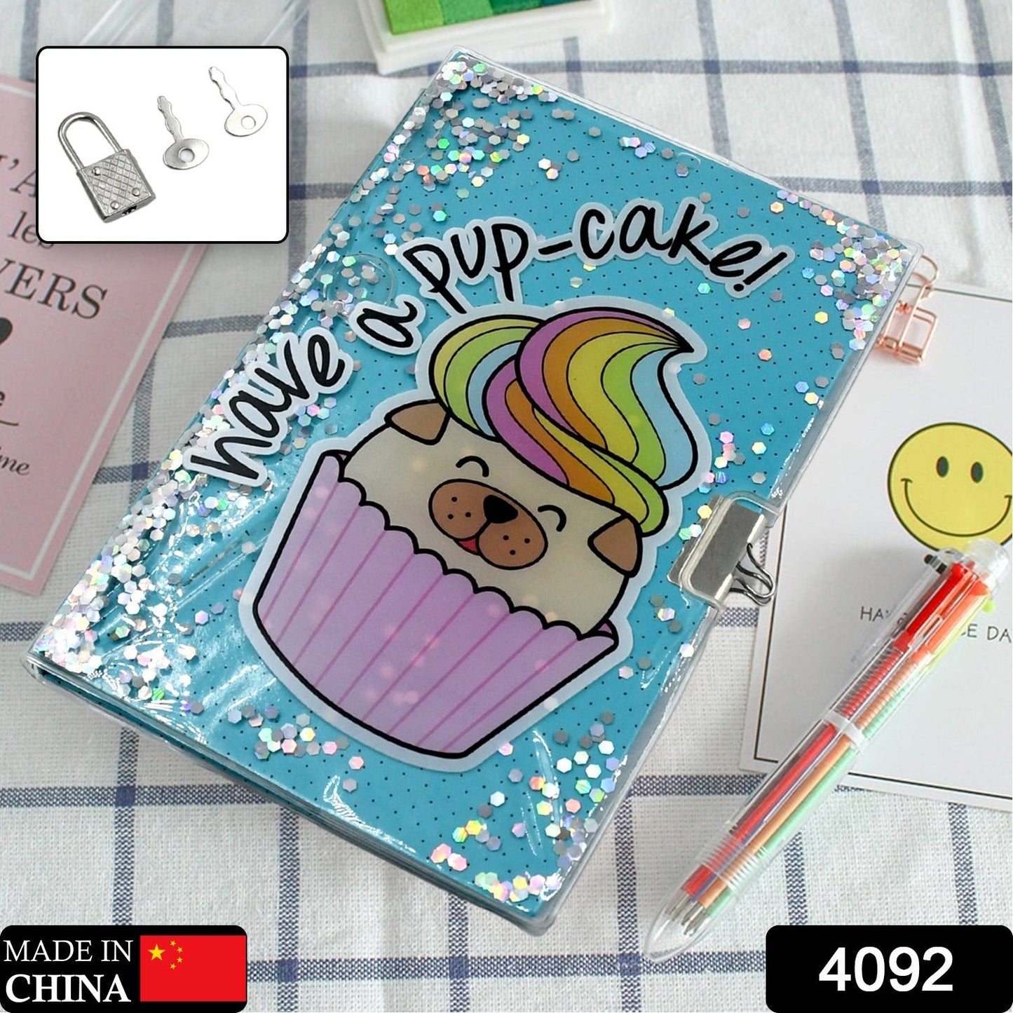 Girls And Boys Diary with Lock for Kids, Cute Girls And Boys Journal Secret Notebook with Lock and Key for Little Kid Writing Drawing Dairy book Gifts for Pre - Springkart 