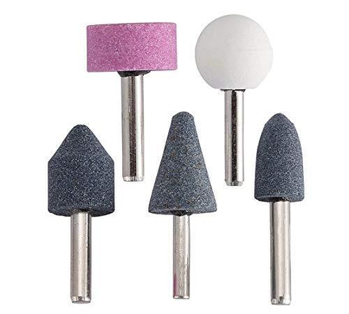 412 -5 Pcs Shank Abrasive Mounted Stone (Multicolour) - Springkart 