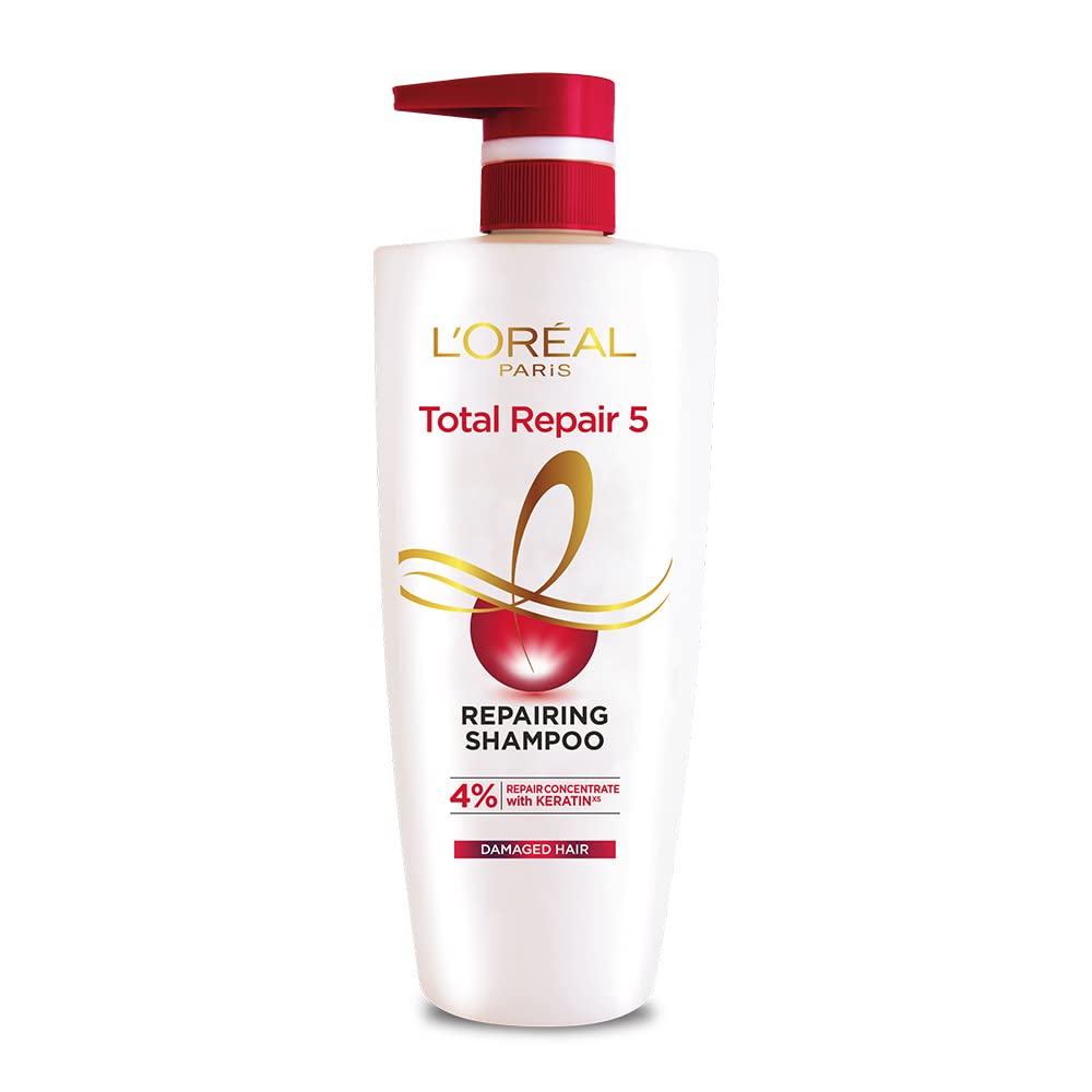 L'Oreal Paris Total Repair 5 Shampoo, 640ml (With 10% Extra) - Springkart 