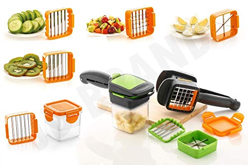 Premium Vegetable Dicer Multi Chopper Set 5 in 1 Cutting Blades - Springkart 