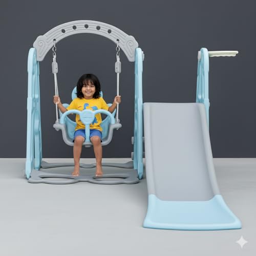 eHomeKart Slide Combo for Kids - Playgro Super Garden Slider Combo - for Boys and Girls - Perfect for Home/Indoor or Outdoor - 155 X 119 X 104 cm