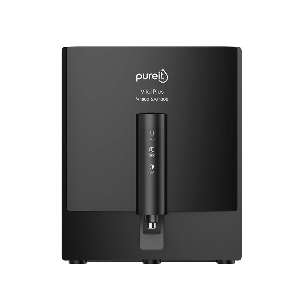 Pureit Eco Water Saver RO+UV+MF+Mineral | INR 1000 Off on Exchange | 7 stage | 10L | Upto 60% Water Savings | Suitable for Borewell, Tanker & Municipal Water | Table Top | Wall Mountable |Black