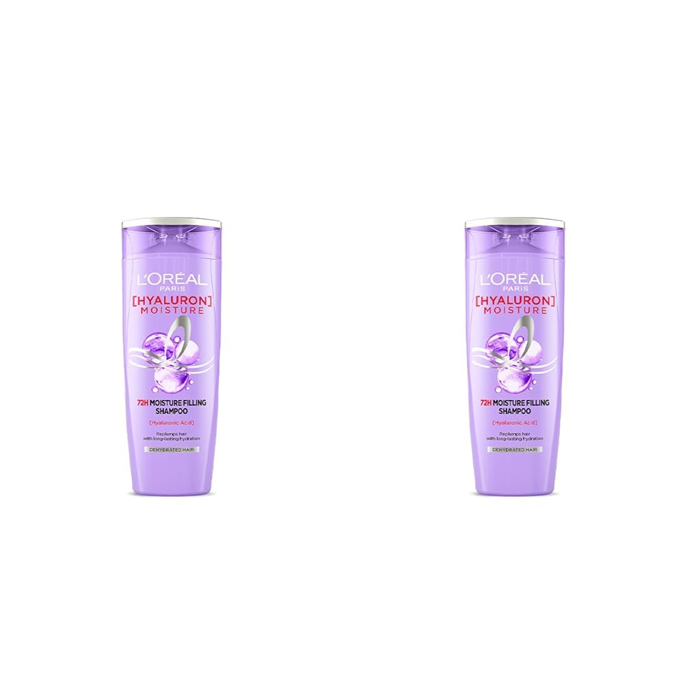 L'Oreal Paris Hyaluron Moisture 72HR Moisture Filling Shampoo powered by Hyaluronic Acid, for Frizz-free, Hydrated and Bouncy Hair Full of Life | 650 ml - Springkart 