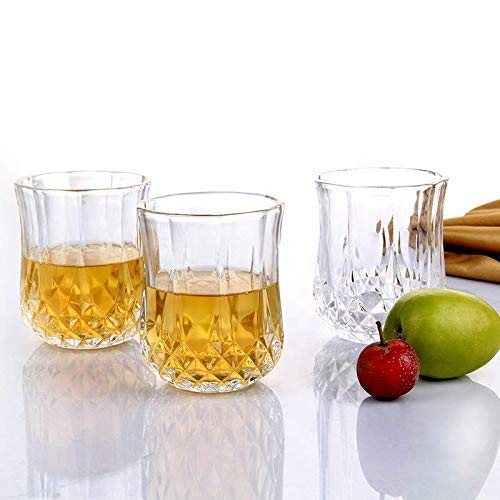 Heavy unbreakable Stylish look fully Transparent Glasses Set 250 ml (6pcs) - Springkart 