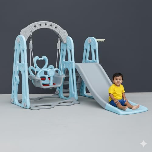 eHomeKart Slide Combo for Kids - Playgro Super Garden Slider Combo - for Boys and Girls - Perfect for Home/Indoor or Outdoor - 155 X 119 X 104 cm