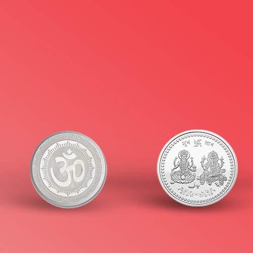 Silver color Coin for Gift & Pooja (Metal is not silver) - Springkart 